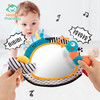 Happy monkey婴儿哈哈镜可翻转折叠训练宝宝视觉发育和手抓握能力 商品缩略图2