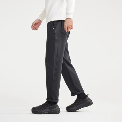 墨麦客男装2025年冬季新款牛奶丝复合面料宽松弹力直筒休闲长裤男 商品图4