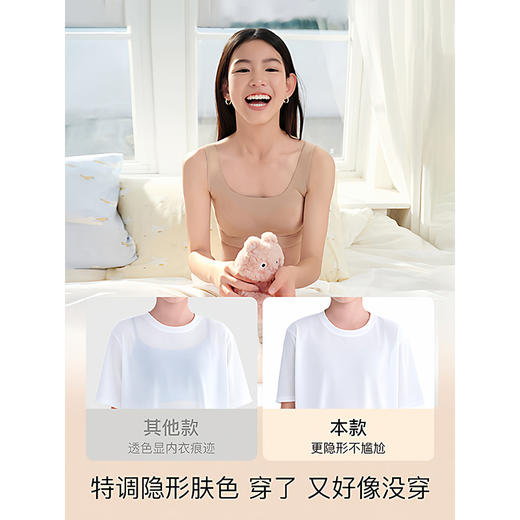 【E】likeuu少女粉底液内衣初高中生三阶段女大童青春发育工字背文胸a类背心LC1161131 商品图2