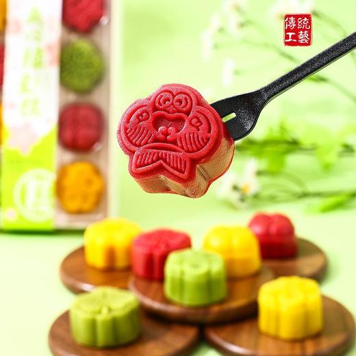 【口感细腻！送人即佳】网红绿豆糕茶点中式早餐点心摆盘特产绿豆饼传统糕点零食。xa 商品图2