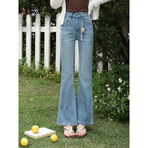 鹿向南【0330/20:00新品前一小时5折限量100件】蓝色牛仔裤 商品图2