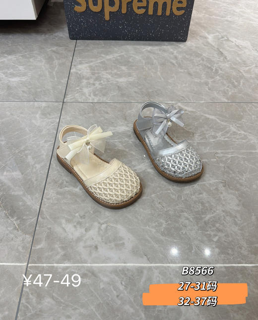 新款半凉鞋方口B8566  27-31 32-37码 商品图0