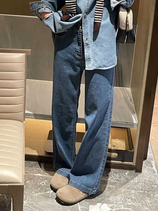 lclcLE之禾女装26早春新款棉弹牛仔直筒裤 商品图4