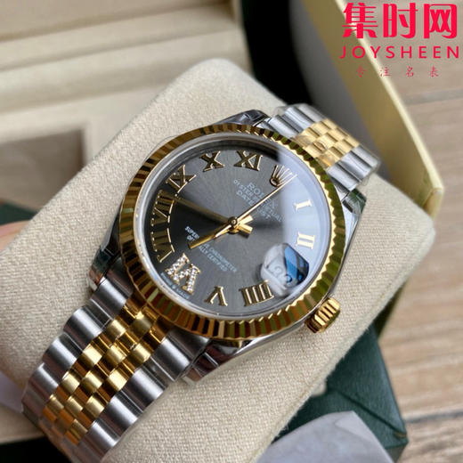 劳力士GS日志型系列 女款31mm 日志31系列 间金灰罗马 女士腕表 搭载改Cal.2236全自动机械机芯 商品图5