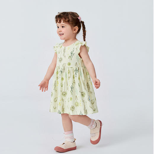 迷你巴拉巴拉女童裙子宝宝亲肤舒适透气纯棉网眼甜美连衣裙2026夏 商品图3