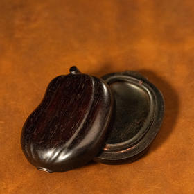 清	紫檀瓜瓞连绵香盒