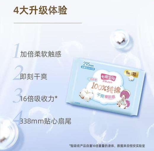 七度空间超薄日用卫生巾295mm三联包 商品图3