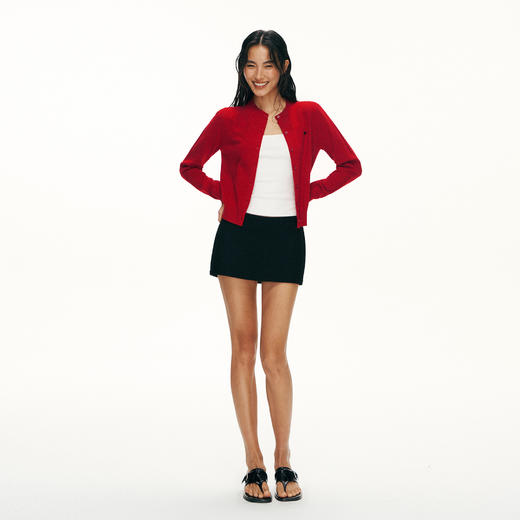 Ariseism黑标 51%绵羊毛针织开衫女春季新款上衣 商品图3