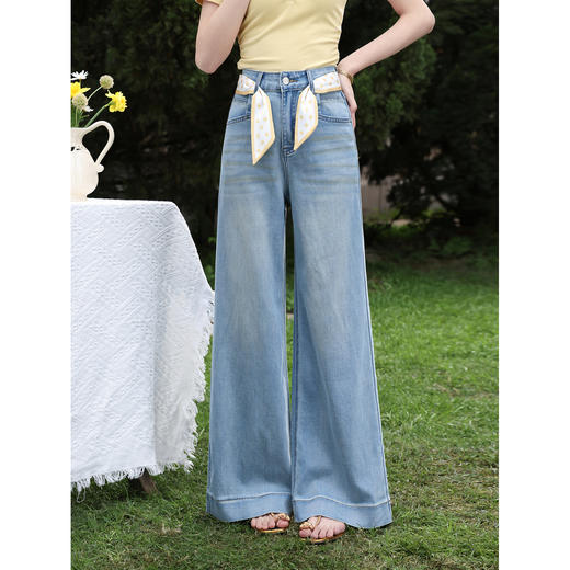 鹿向南【0330/20:00新品前一小时7折限量100件】蓝色牛仔裤 商品图2