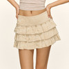 Ariseism 美式复古花边短裙百褶半身裙女夏季新款包臀裙子 商品缩略图1