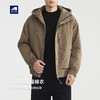 墨麦客男装简约纯色连帽棉衣男冬款羊羔毛内里男士棉服87723 商品缩略图0