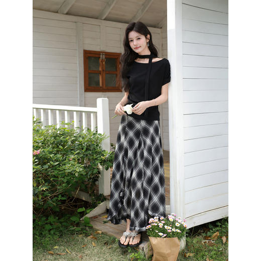 鹿向南【0331/20:00新品前1小时7折限量100件】黑色T恤 商品图2