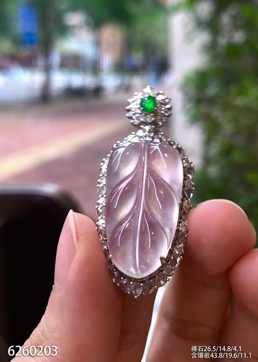 6260203，叶子吊坠。具体价格微信咨询 商品图3
