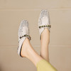 【预售5天】包头凉拖鞋女夏外穿出高级感绝美新款编织拼接镂空内增高方头NGMZR&72-122 商品缩略图3