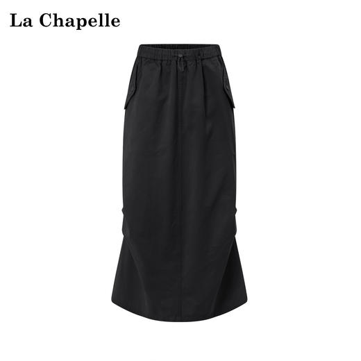 天猫同步【胯宽救星】拉夏贝尔/La Chapelle美式松紧腰抽绳可调节藏肉遮胯压褶休闲百搭半身裙 商品图1