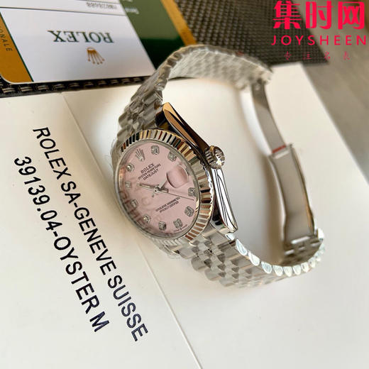 劳力士GS日志型系列 女款31mm 日志31系列 粉盘钻面 霉粉 女士腕表 搭载改Cal.2236全自动机械机芯 商品图5