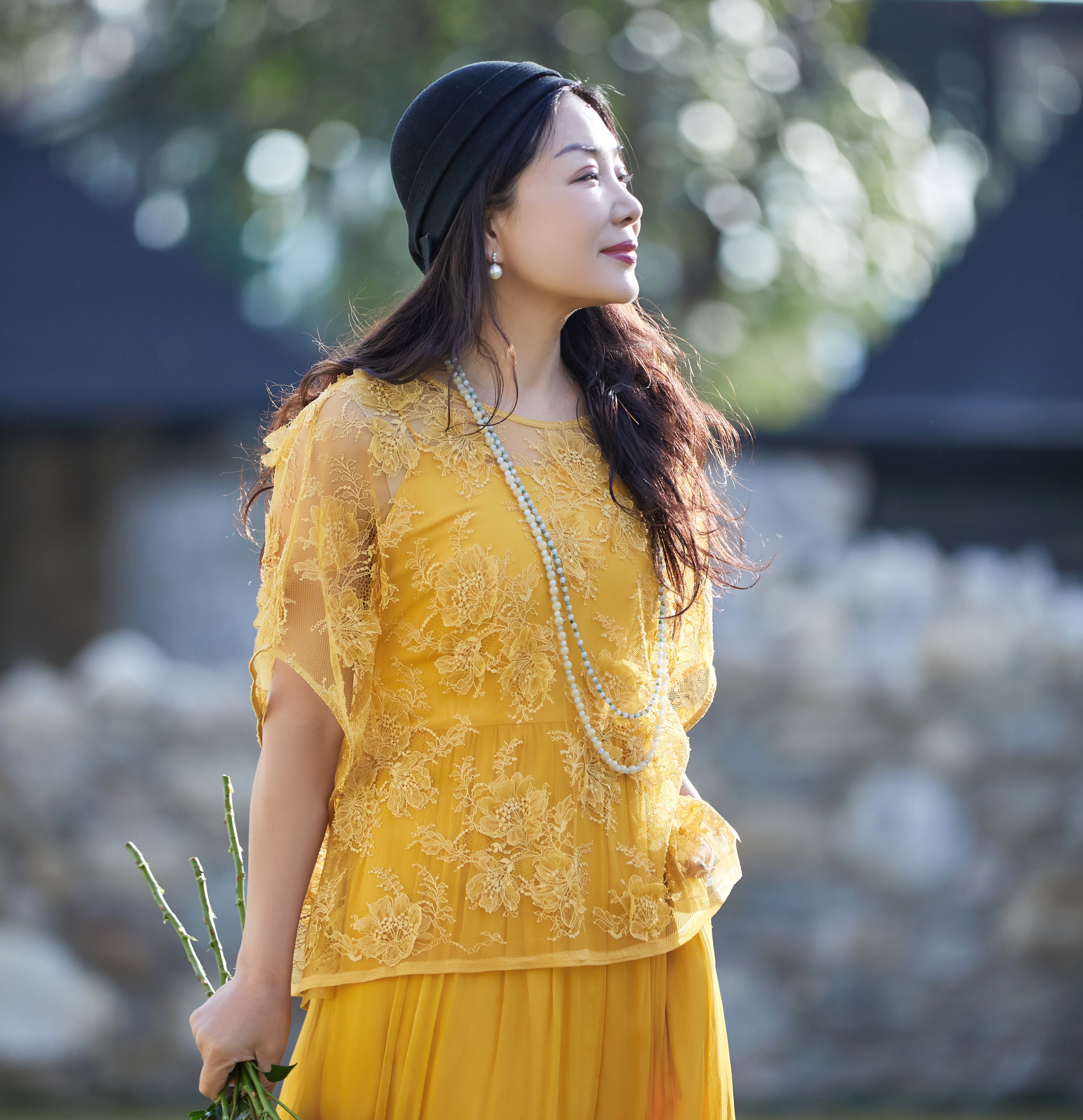 【林栖设计小店】玉兰妙影|时装周同款镂空蕾丝2026夏新款T恤罩衫1962067