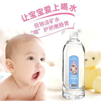 天地精华宝宝水母婴儿水宝妈天然泉水儿童饮用水低钠淡矿1L*9瓶 整箱装 商品图1