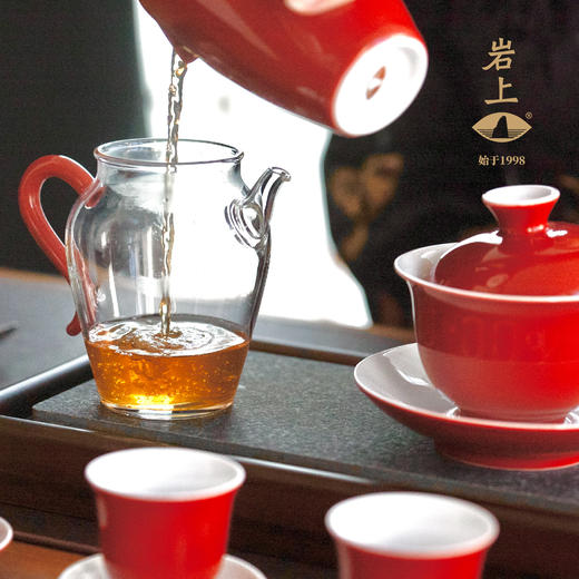 岩上 | 无隅 红釉盖碗茶具套组礼盒 商品图1