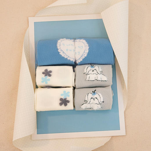 靴下物无骨袜子女春秋款中筒袜棉袜2025年新款植绒日系袜子可爱 商品图4