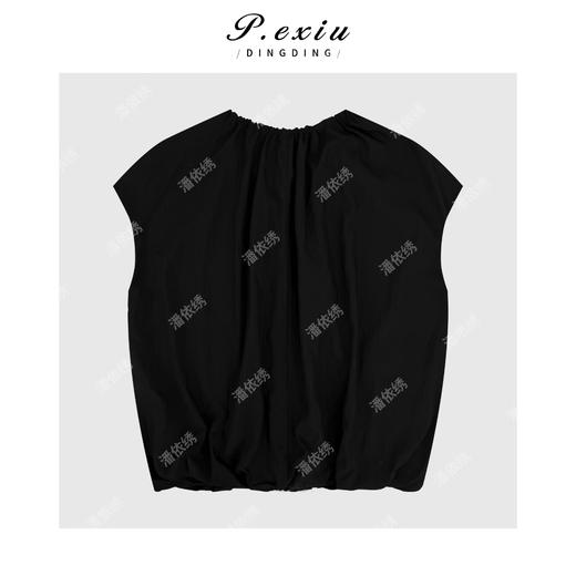 03-5潘依绣丁丁宠粉减龄俏皮半袖缩褶圆领T恤Q14851 商品图1