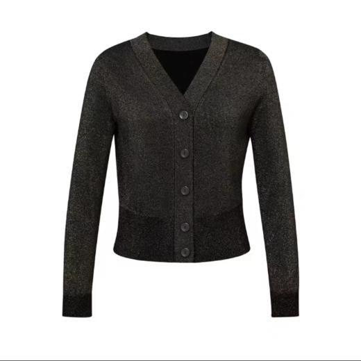 【轻熟风 轻薄透气】特种纱精纺美丽诺羊毛开衫外套女YM240033 商品图3