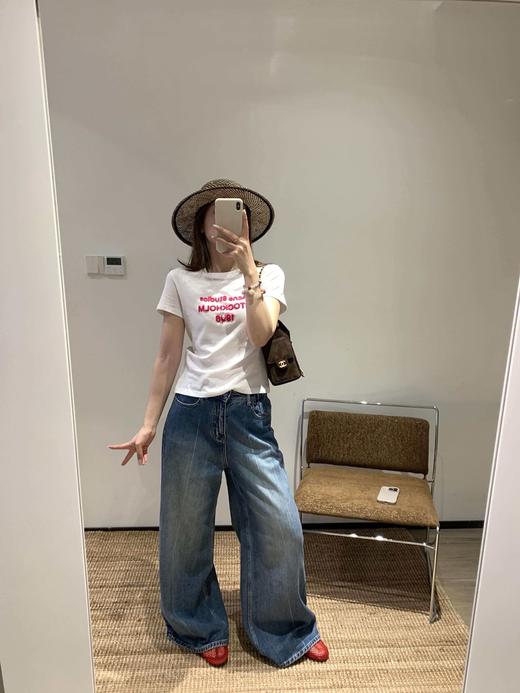 ACNE 1996系列火龙果植绒字母长袖 短袖T恤 商品图7