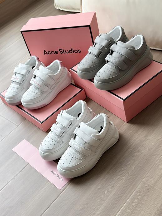 Acne  2.0魔术贴小白鞋闭眼入6cm厚底设计增高 商品图0