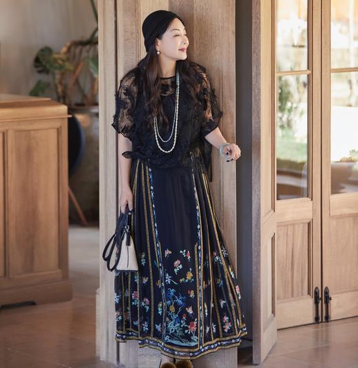 【林栖设计小店】玉兰妙影|时装周同款镂空蕾丝2026夏新款T恤罩衫1962067 商品图6