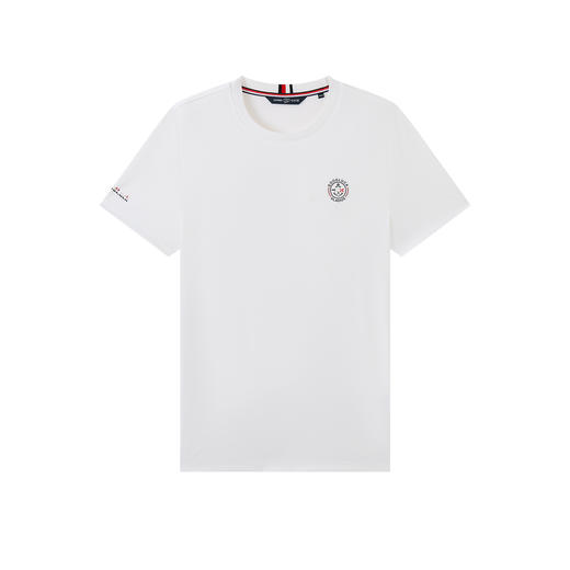 【高弹】德鲨男装白色百搭打底衫2026夏新款休闲短袖圆领上衣T恤 商品图4