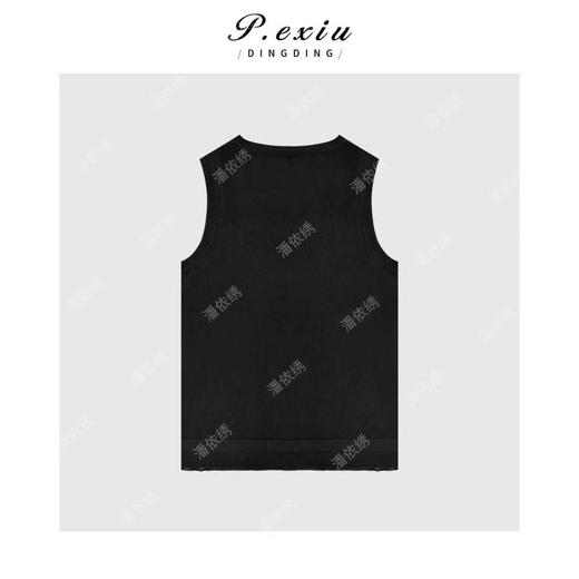 03-5潘依绣丁丁宠粉修身显瘦拼接网纱无袖圆领背心Q87461 商品图1