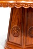 红桥红  家具严选  缅甸花梨(大果紫檀）  【118 雕花牙边六角底座 圆餐桌 七件套】 商品缩略图5