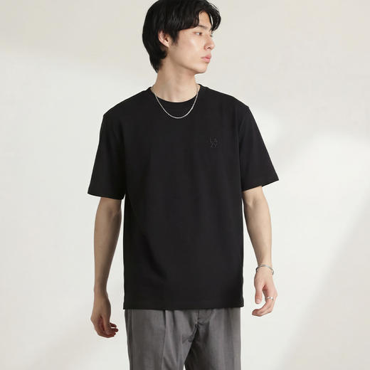 DRONKOO 2026 圆领左胸LAZY字母修身短袖T恤 商品图2