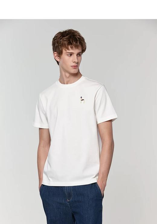 威海2026最新款！三色，官网刚刚上，咱们同步发售HAZZYS春夏新款基础款T恤 男士简约短袖  dog短袖 商品图8