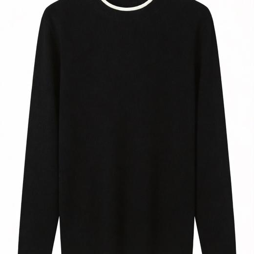 【门店同款】极简风圆领羊毛混纺针织衫男长袖休闲毛衣1Q1112502 商品图1