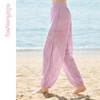 凡圣瑜伽宽松透气健身禅风优雅镂空灯笼瑜伽九分裤 FC10964 商品缩略图3