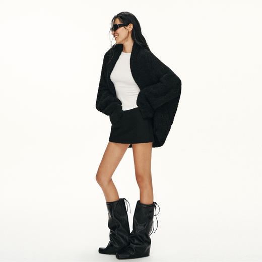 Ariseism黑标 软糯羊毛开衫毛衣外套女春季新款上衣 商品图4