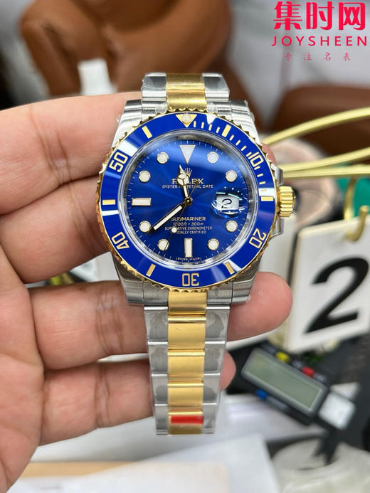 VS劳力士潜航者型"间金蓝水鬼" 丹东3135机 VS间金蓝水鬼40 二代水鬼 男士腕表 商品图0