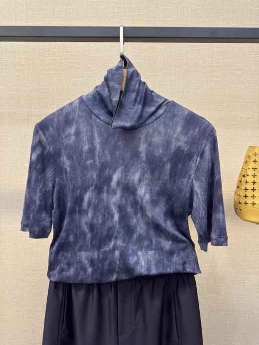 暗夜印花高领短袖 商品图3