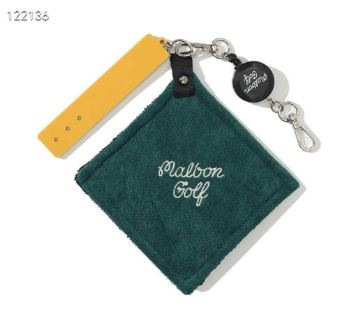 韩单新款malbon golf配饰毛巾挂饰擦球毛巾，可拉伸长度
特价💰158包邮 商品图1