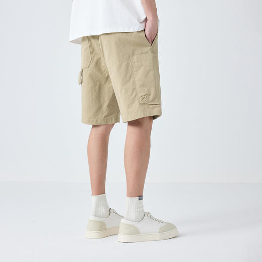 凉感冰丝裤 夏季薄款工装裤短裤男士休闲裤宽松五分裤裤子潮流 商品图2