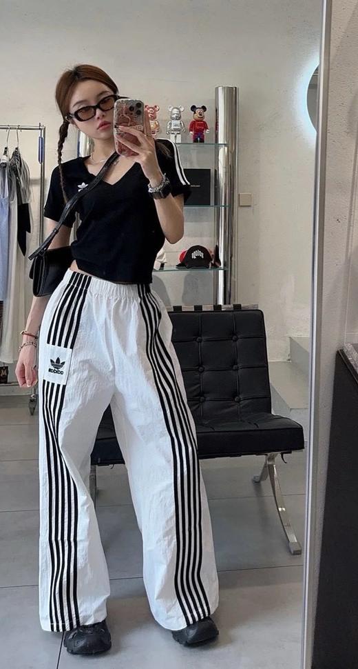 AD五道杠特定酷飒直筒速干工装裤 商品图11