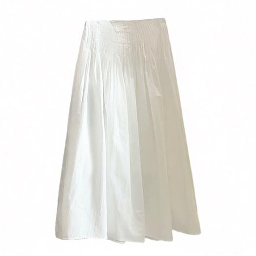 高级感！2026小众束腰A字百褶半身裙女春新款设计感中长款大摆伞裙！ 商品图1