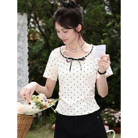 鹿向南【0330/20:00新品前一小时7折限量100件】杏色T恤