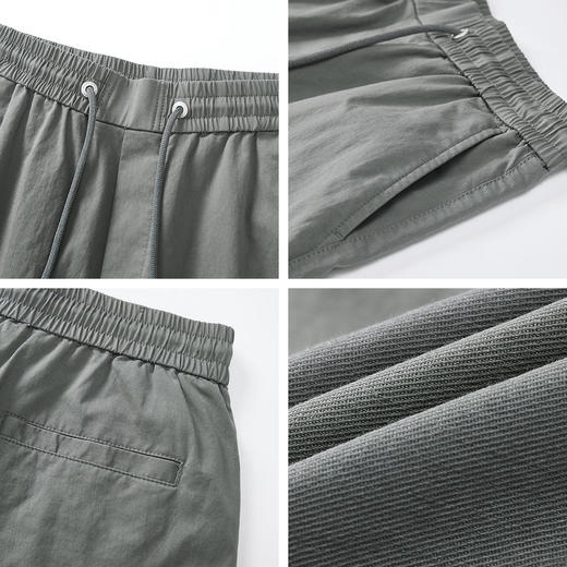 凉感冰丝裤 夏季薄款工装裤短裤男士休闲裤宽松五分裤裤子潮流 商品图3