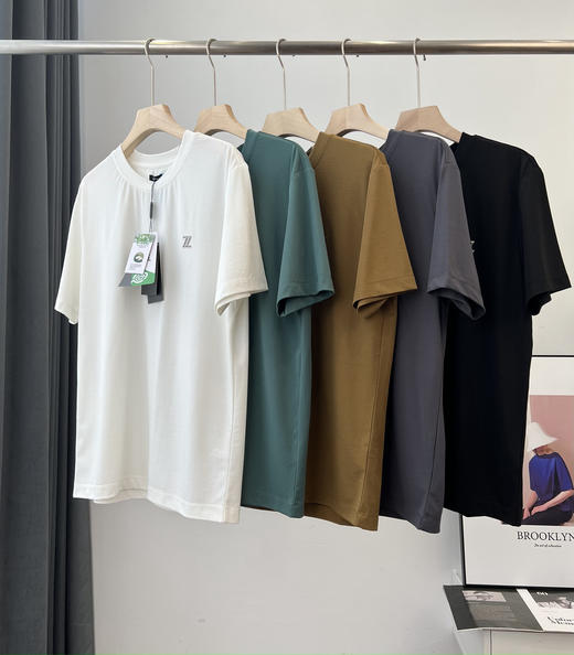 正版重磅高端杰*亚X P*MPA男士Z标桑蚕丝T恤 商品图14