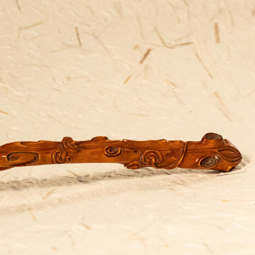 清	黄杨木雕灵芝纹如意 商品图3