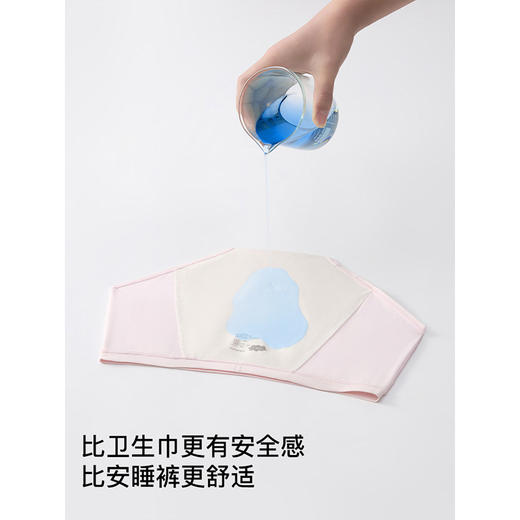 【E】likeuu少女内裤生理期安心裤经期安全裤15A抗菌发育大童初高中生两条装LC3161061 商品图1