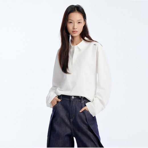 NPC潮牌舒适百搭压胶POLO衫透气激光冲孔运动POLO衫夏NP61TP34 商品图3