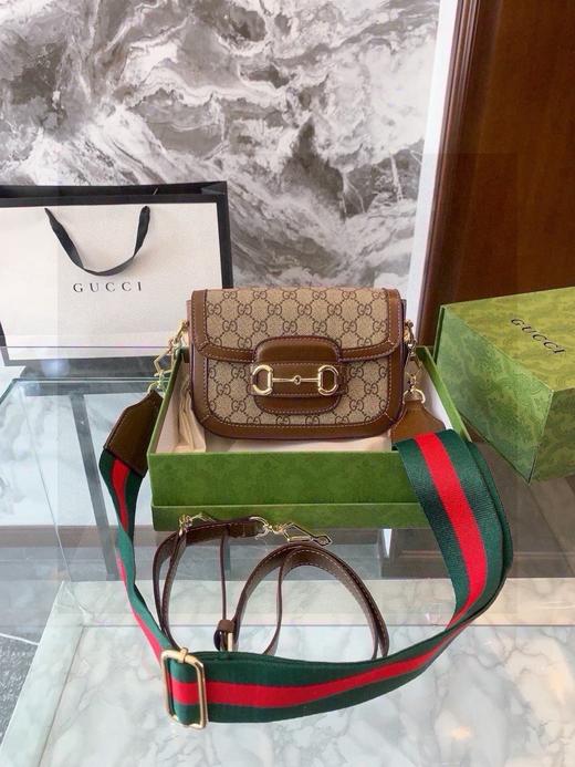 Gucci古驰1955 Horsebit 马鞍包小号 配两条肩带 商品图3